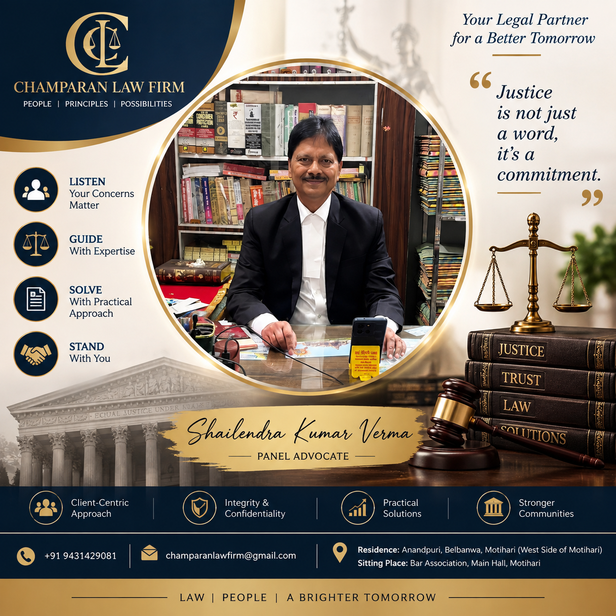It aims at helping the children to imbibe noble traits and overcome problems like indiscipline - Champaran Law Firm official Website